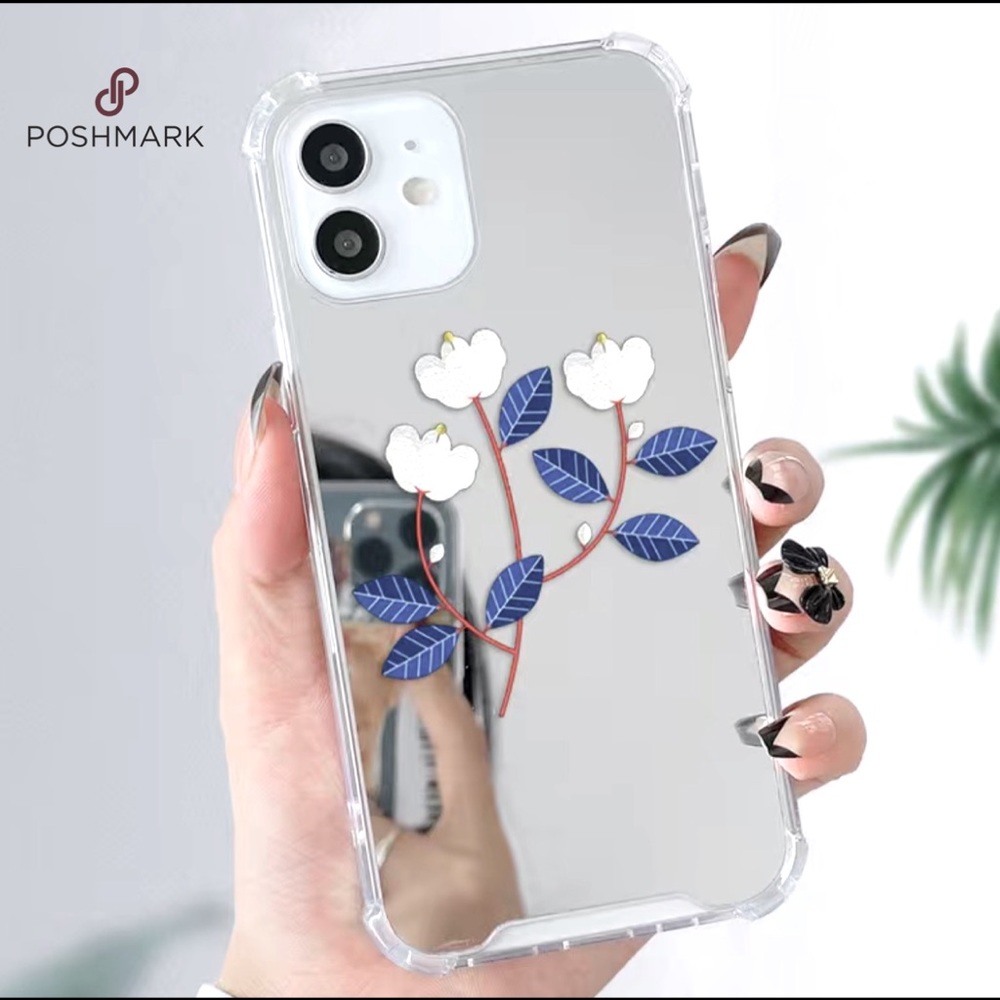 NWT Flower Printed Mirror Phone Case For iPhone 14Pro Max